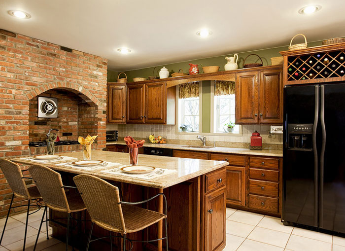 A beautiful kitchen staged for sale